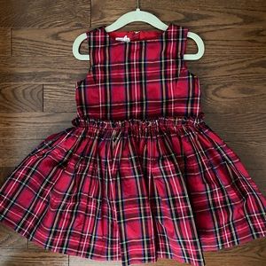 Girls crew Cuts plaid holiday dress